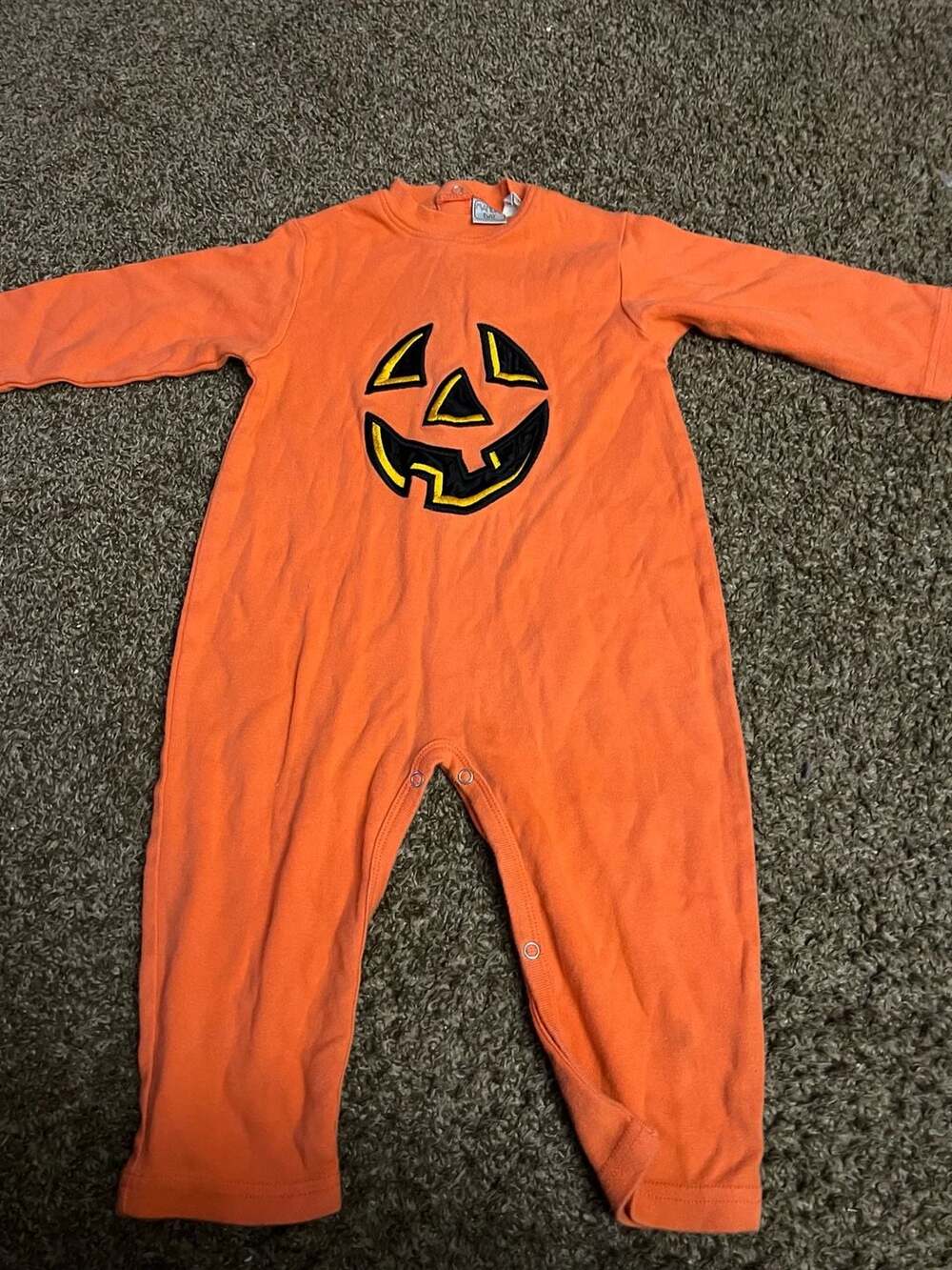 Mandal Bay Baby Halloween Pumpkin Romper Orange 18M